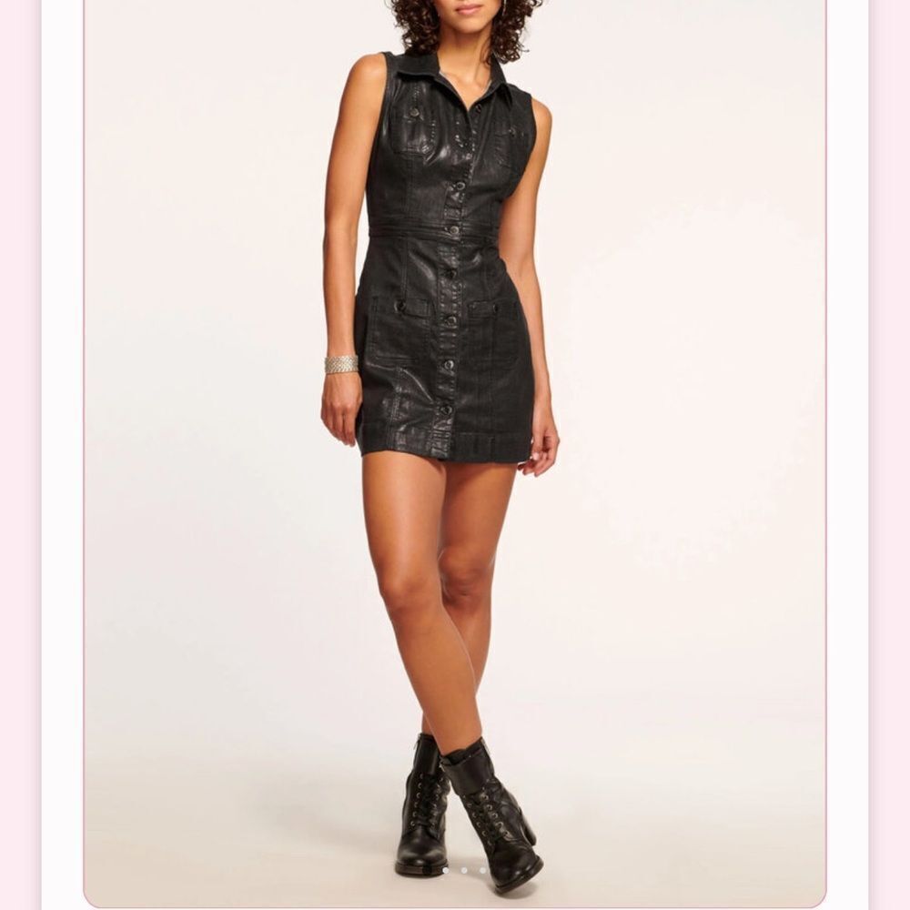 RAMY BROOK NWT
Katalina Metallic Denim Minidress-NN4